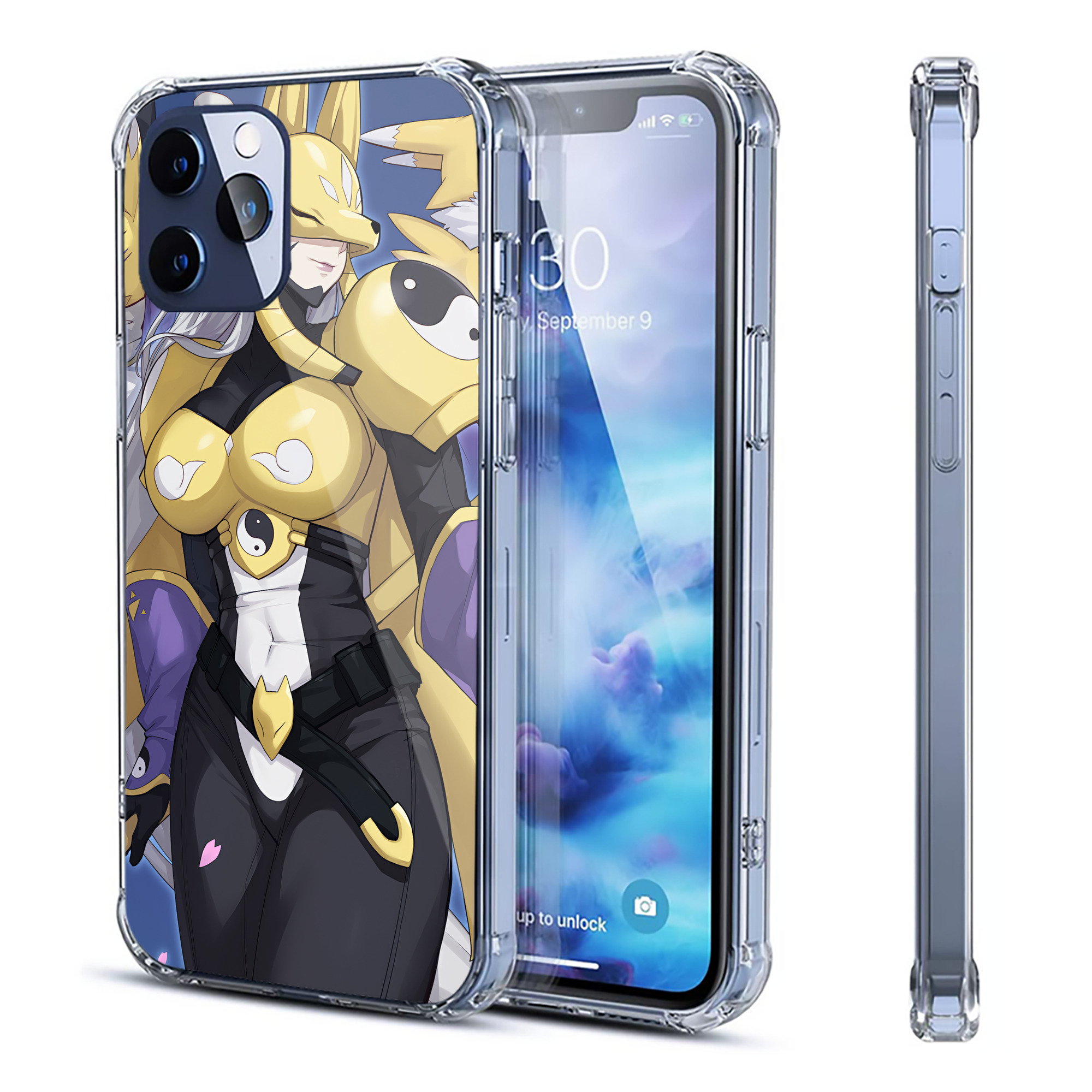 （画像用） Digimon デジタルモンスター/デジモン 【iPhone 12シリーズ対応】透明スマホケース（クリアソフトケース）